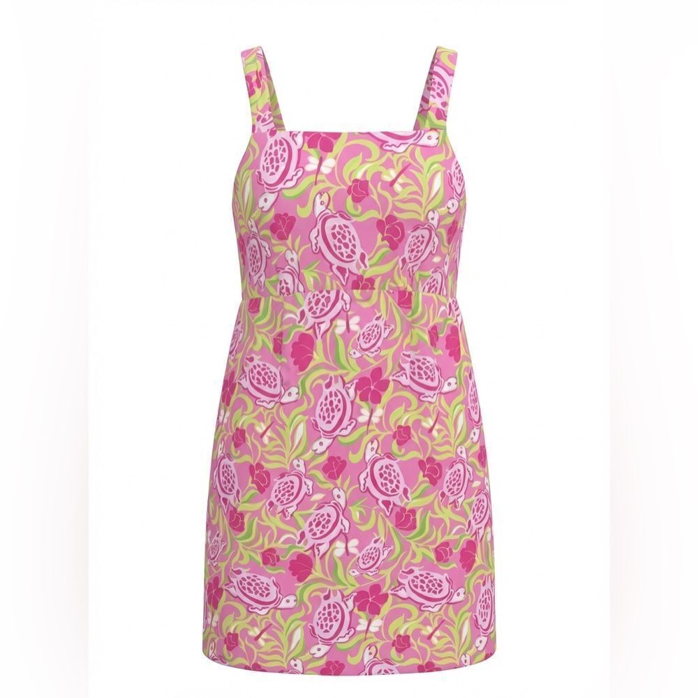 KEY WEST WOMENS LINED SUMMER DRESS WITH ADJUSTABLE STRAPS SIZE 8 PINK FLORAL